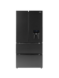 Defy 492l Black French 4 Door Side By Side Fridge