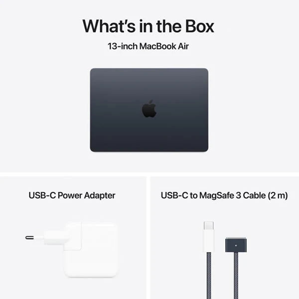 Apple MacBook Air 13" M4 chip 10-core CPU | 8-core GPU | 16GB RAM | 256GB SSD - Midnight