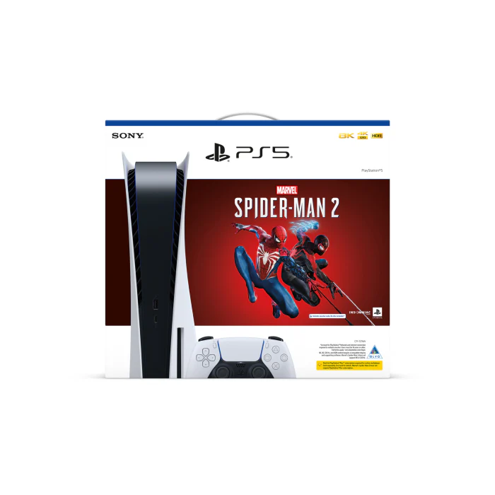 PS5 Disc Edition with Spiderman 2