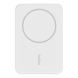 BELKIN BOOSTCHARGE Magnetic Wireless PowerBank 5000 Mah + Stand - For Apple iPhone 12/13/14 and Higher Models - White